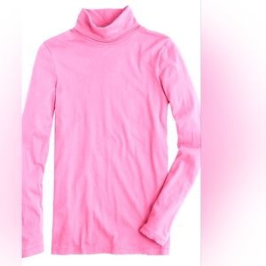 New! J Crew sz XXS XX-Small Tissue turtleneck in Intense Pink NWT K4227